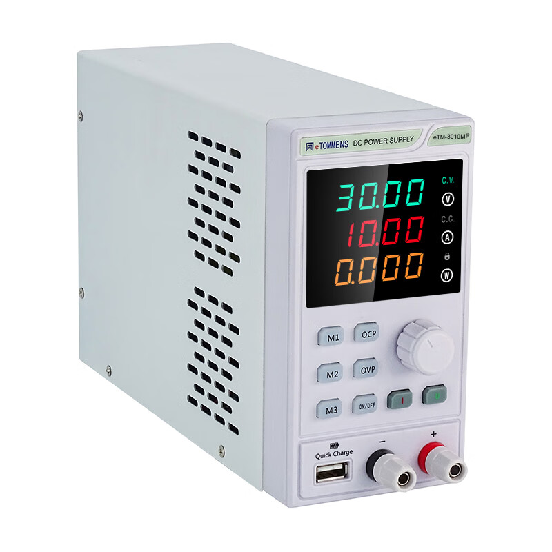 Tongmen Tongmen adjustable DC regulated switching power supply 30V10A power supply high-precision four-digit display eTM-3010MP
