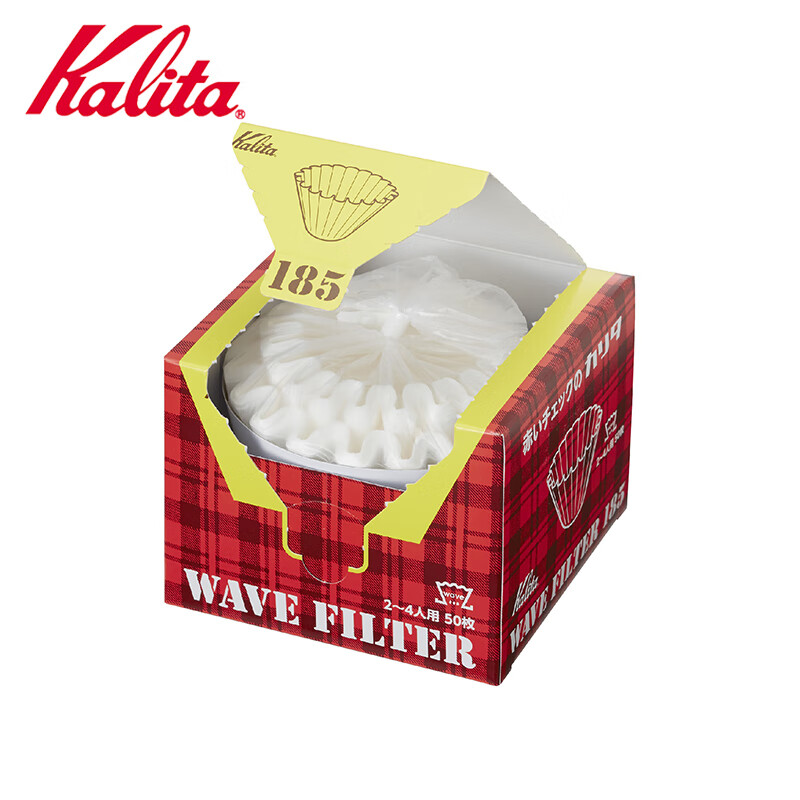 Hand-brewed coffee basket filter origami origami filter cup coffee filter paper No. 185 2-4 servings 50 pieces box