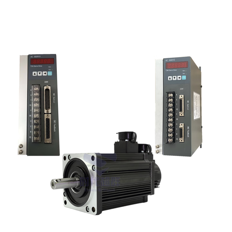 Yue Changsheng Times Chaoqun 60/80/110/130 flange servo motor set driver 400W750W1500 90 flange 1KW2500 turn 4NM horizontal use 24V