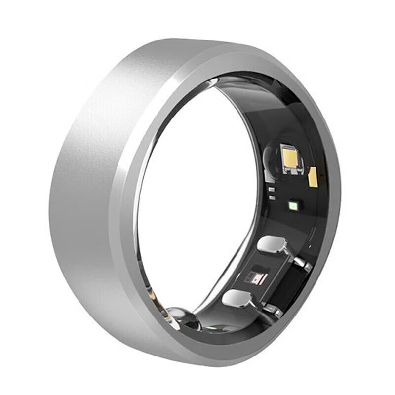 RingConnGen 1 Smart Ring Ultra-light Titanium Sleep Pressure Blood Oxygen Heart Rate Sports Health Monitoring 50 Meters Waterproof Moonlight Silver No. 7 (17.4mm)
