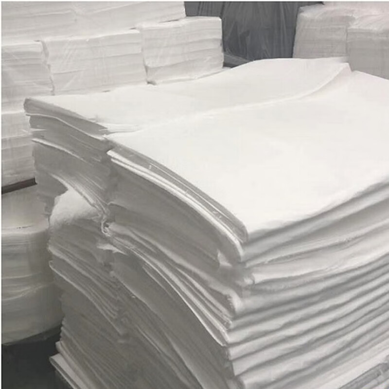 Industrial oil-absorbing felt pp1 oil-absorbing blanket white polypropylene oil-absorbing pad gas station special ship oil spill absorbing cotton PP1 fine fiber 1.2mx2.4mx5mm/sheet