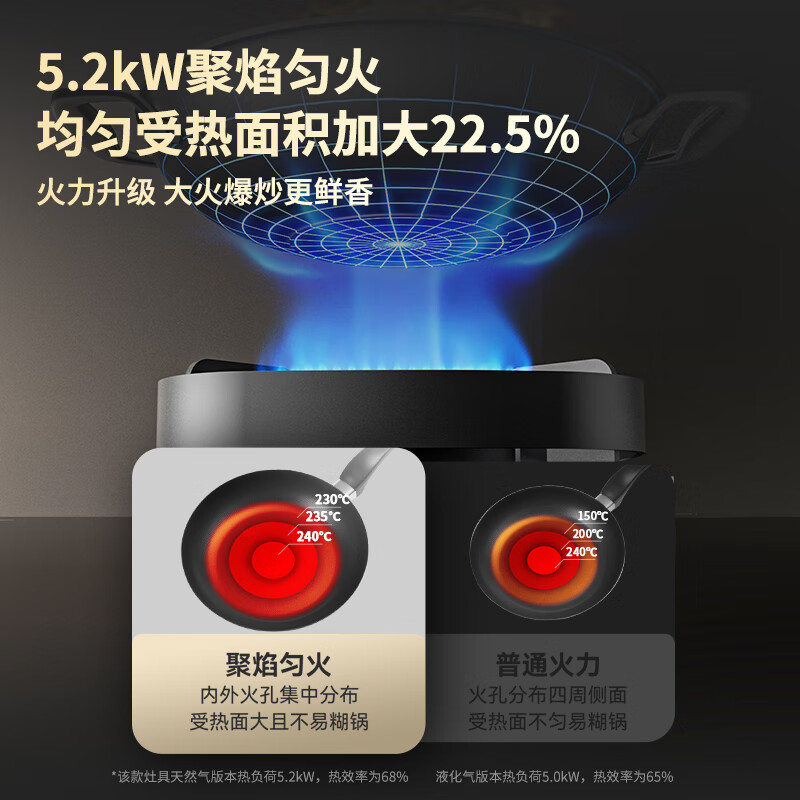 Vantage Bilateral Timing + Nanotechnology Panel Household Gas Stove Natural Gas Embedded 5.2kW Fierce Fire Gas Stove Double Stove Stove i10306D