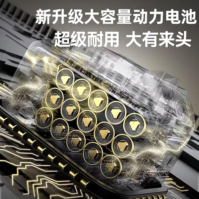 Shibaura rechargeable electric lawn mower high-power household lawn trimmer handheld lawn mower 21v lithium battery enhanced flagship model 10 cells 4.0AH two batteries