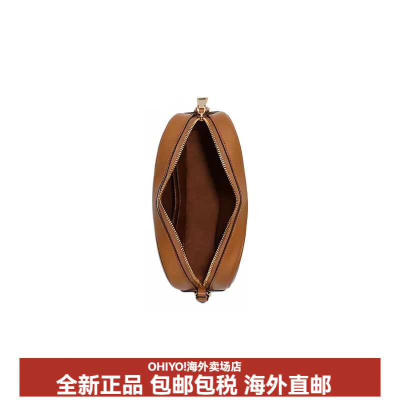 COACH Jamie 18 zippered canvas and leather camera bag coin purse clutch bag wrist bag small women's light khaki basic outfit (bag + dust bag)