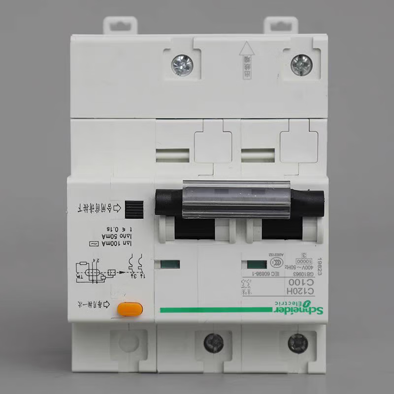 Schneider C120H leakage circuit breaker 63A80A100A125A with leakage protection circuit breaker 3P leakage protection 4px63A