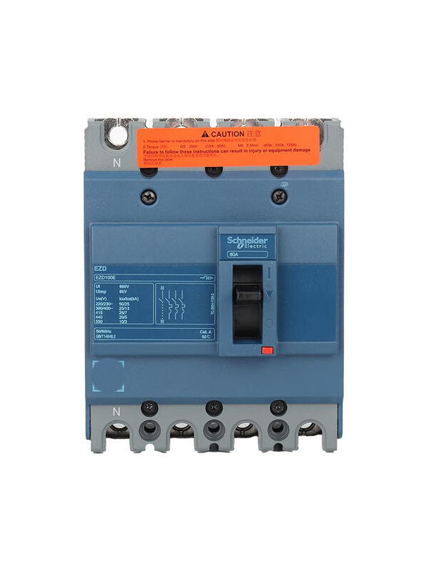 Schneider Electric EZD100E/160E/250E/400E/630E4PEZD series molded case circuit breaker EZD400E4P400AEZD400E4400K