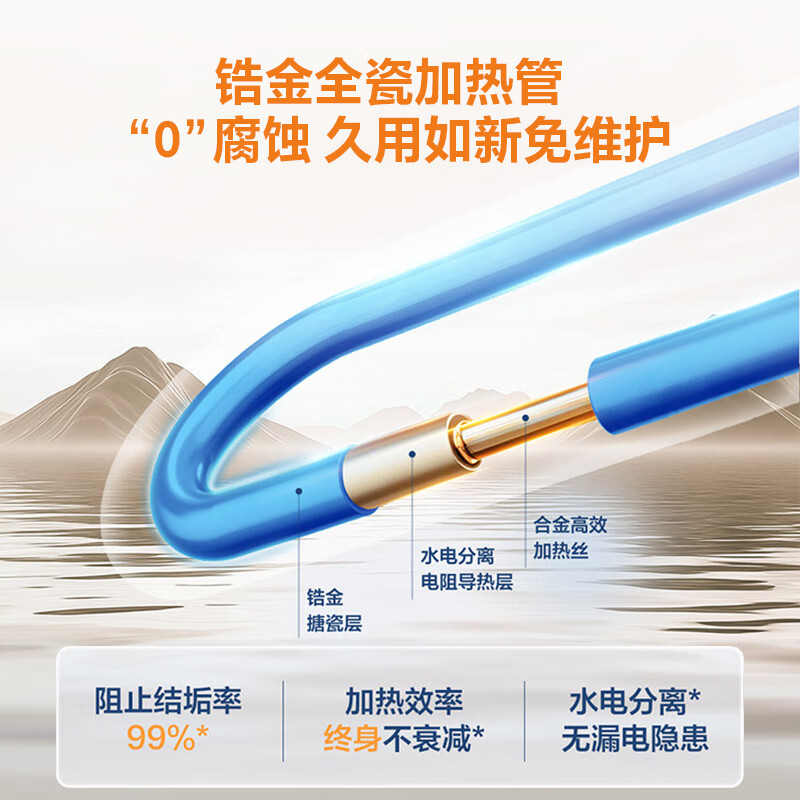 Haier produces Commander 7-liter small kitchen treasure under-counter electric water heater JD.com self-operated state-subsidized 2200W first-level energy efficiency home kitchen small water storage energy-saving hot water heater LEC7TP