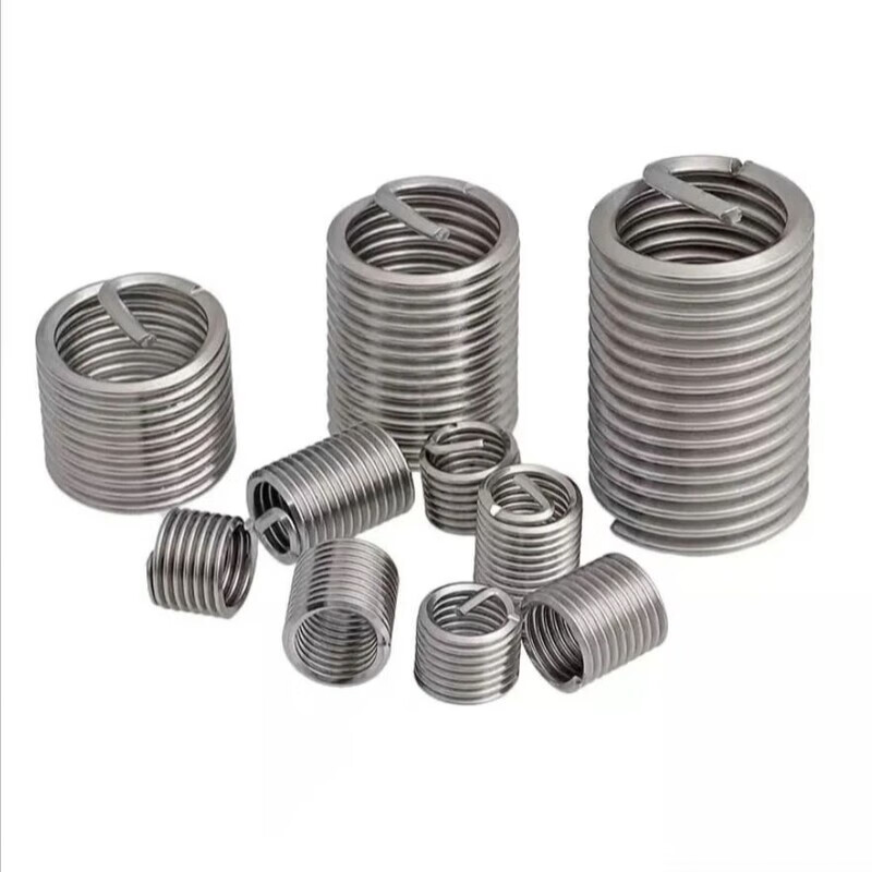 First order of steel wire screw sleeve, 304 stainless steel sleeve, thread repair protective sleeve, threaded turnbuckle, M2*0.4-1D, 1000 pieces
