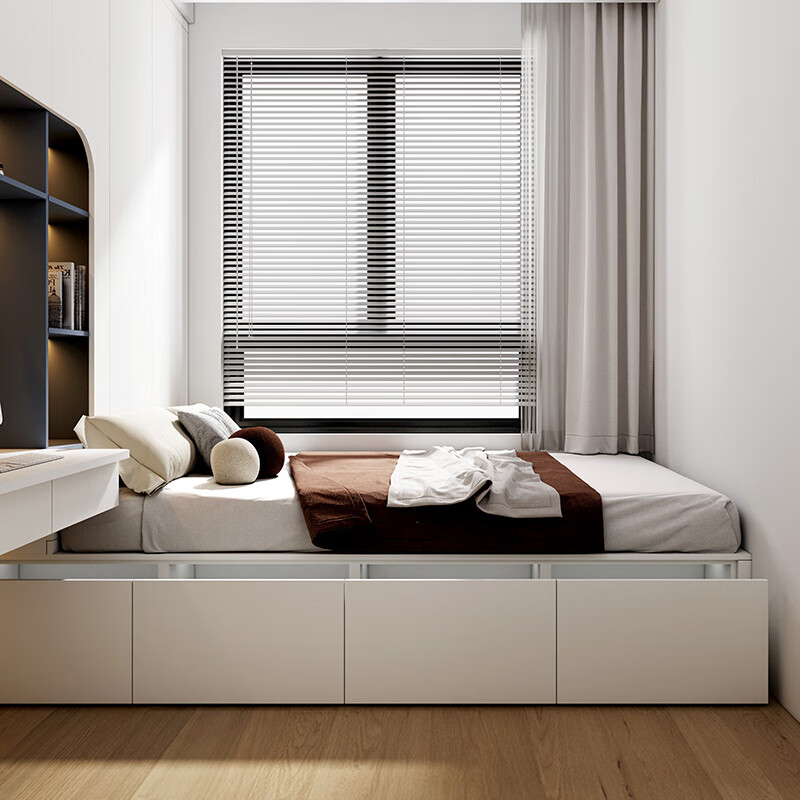 Sophia tatami bed whole house customization study desk bookcase bed tatami bed cabinet integrated children's bed furniture customized gold lock free room design rights