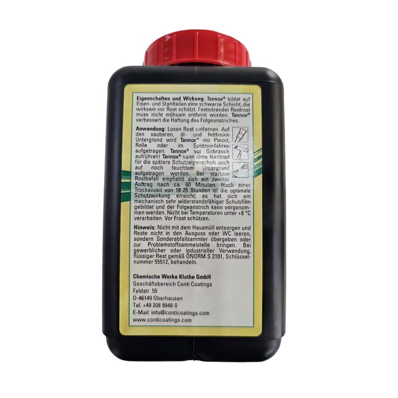 Kluthe Tannox metal anti-rust stabilizer anti-rust protective agent anti-rust corrosion inhibitor can be used directly without pretreatment (metal anti-rust stabilizer 1L) 1 bottle