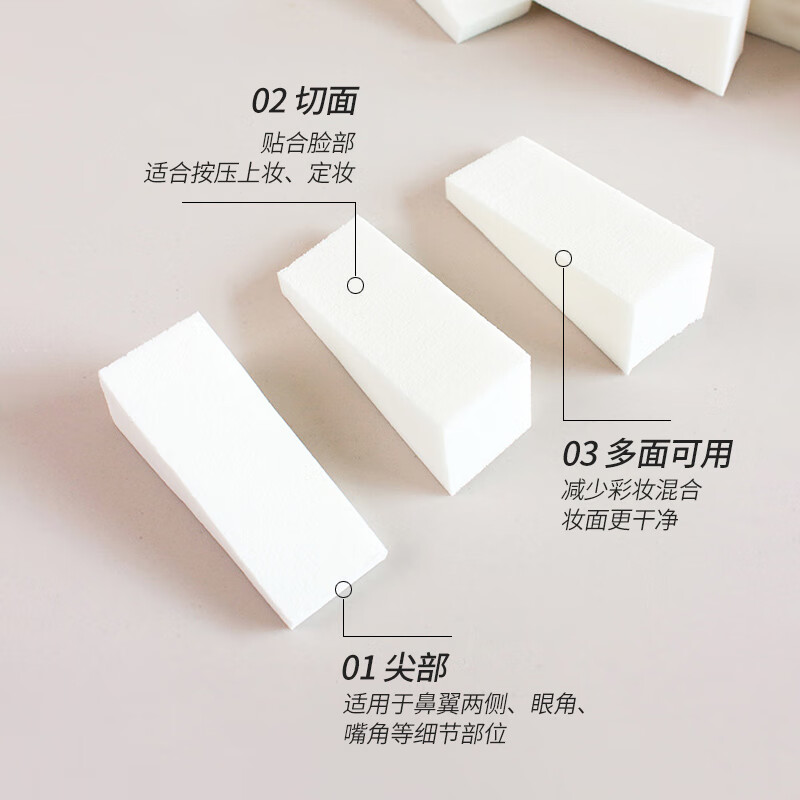 Beauty Skin Disposable Makeup Powder Puff 24 Triangular Sponge Blocks Beauty Egg Details Makeup Artist Liquid Foundation MF8394
