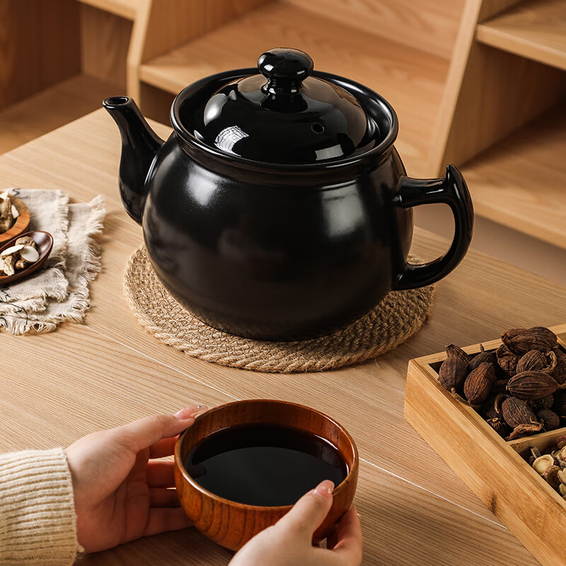 Yijia (IJARL) decoction casserole can open fire and heat-resistant Chinese medicine pot health pot Chinese medicine cooking jar household handle casserole 2.8 liters