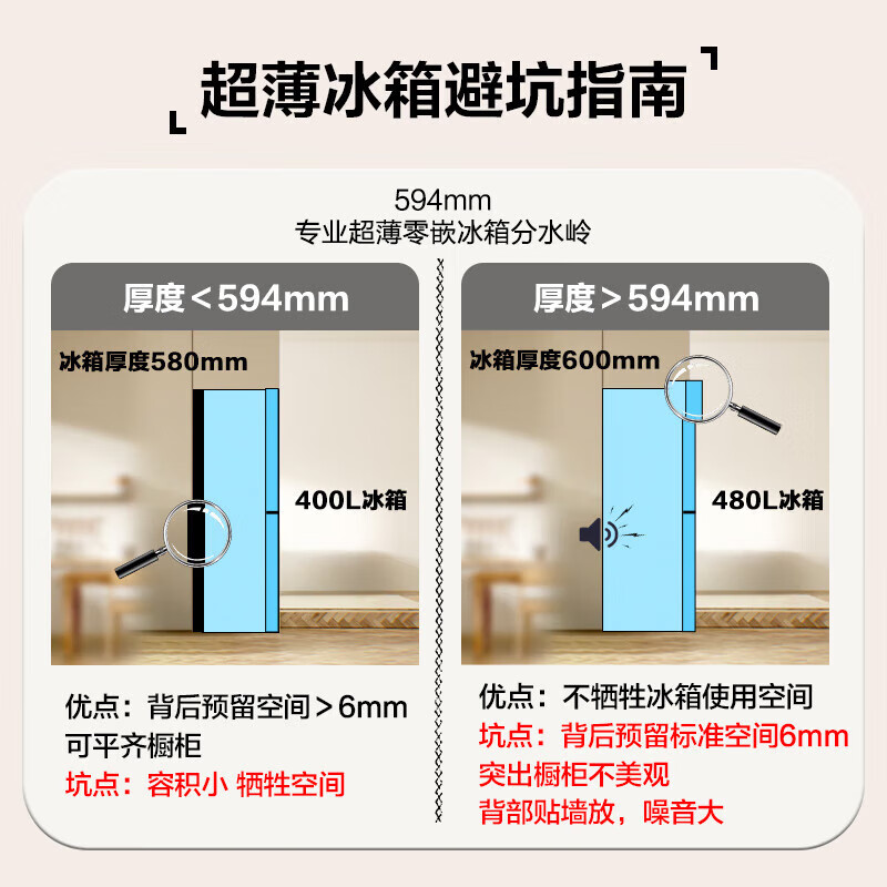 Haier Heyue series 571L French refrigerator skin-like glass bottom constant temperature full space ultra-thin zero-embedded French style BCD-571WGHFD2BW4U1