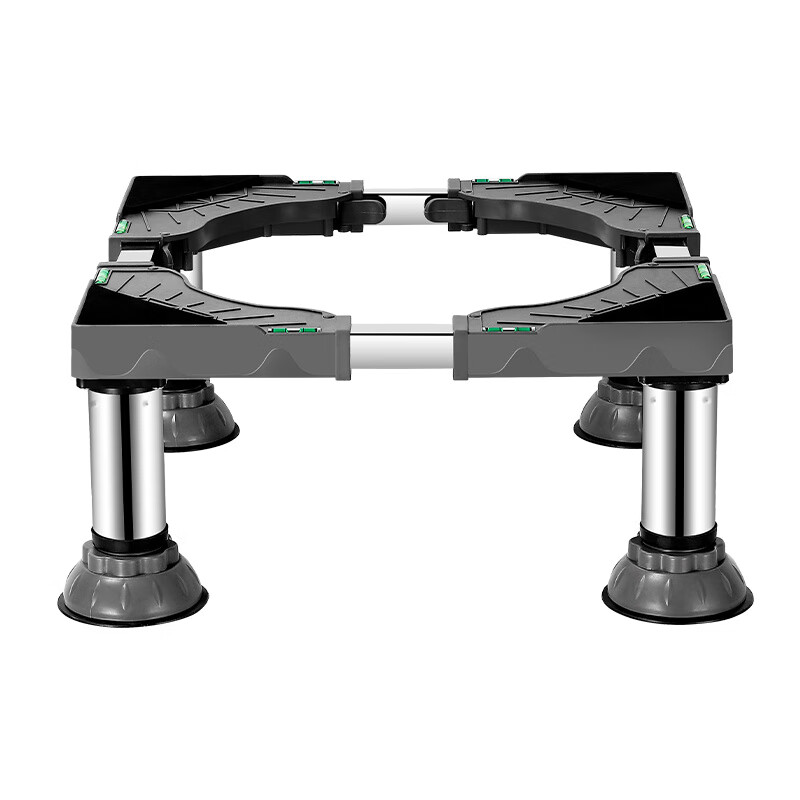 Complete drum washing machine base frame, fully automatic stainless steel storage rack, universal refrigerator support bracket, shock-proof foot pads, heightened elephant feet (total height 25-28cm), double tube, 1 layer