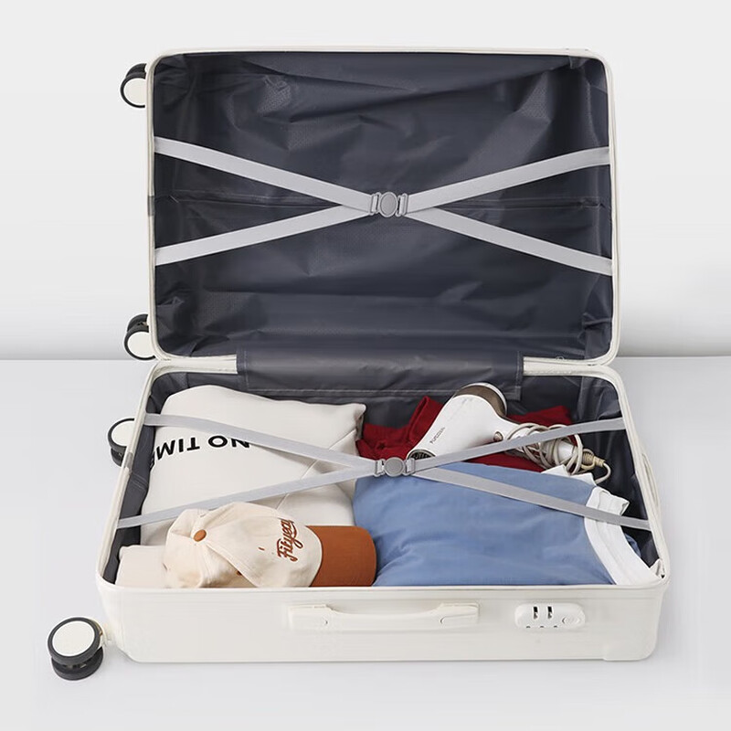 Trolley case, universal wheel suitcase, suitcase for women, strong and durable 20-inch boarding passcode leather case for men, large capacity, black 20 inches