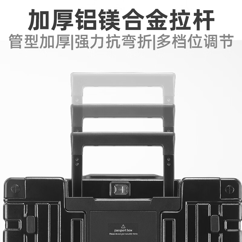 Uniamog German brand high-end luggage trolley case large-capacity suitcase 28-inch password box new leather suitcase 26-inch Obsidian Black - thickened deep warehouse large-capacity Max needs to be checked 28-inch / new model on the market free 1-year replacement if broken