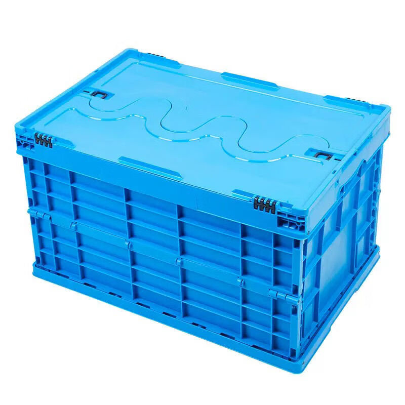 Folding storage box large size with cover plastic thickened factory rectangular turnover organization logistics without cover DH4323C 400X300X230