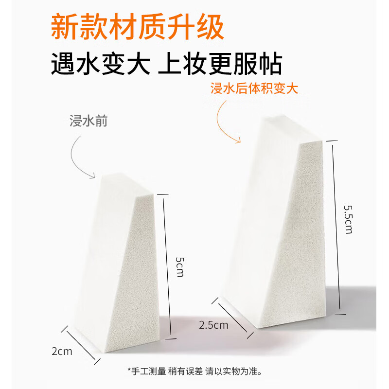 Beauty Skin Disposable Makeup Powder Puff 24 Triangular Sponge Blocks Beauty Egg Details Makeup Artist Liquid Foundation MF8394