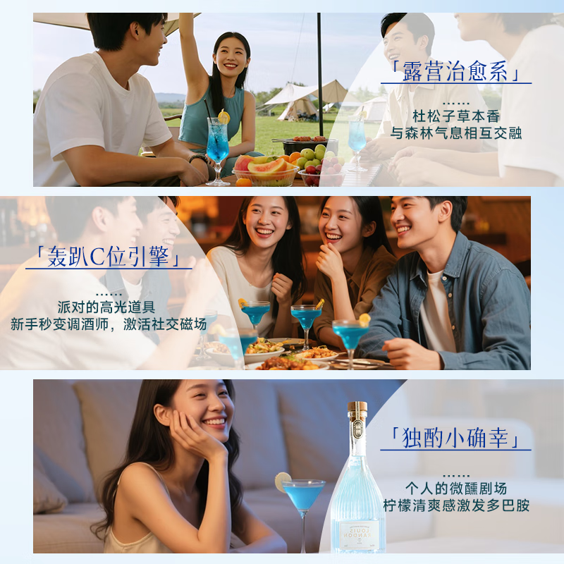 LOUIS BRANDON foreign wine gin 40 degrees 700ml single bottle spirits cocktail base gin lemon flavor cocktail gin and tonic