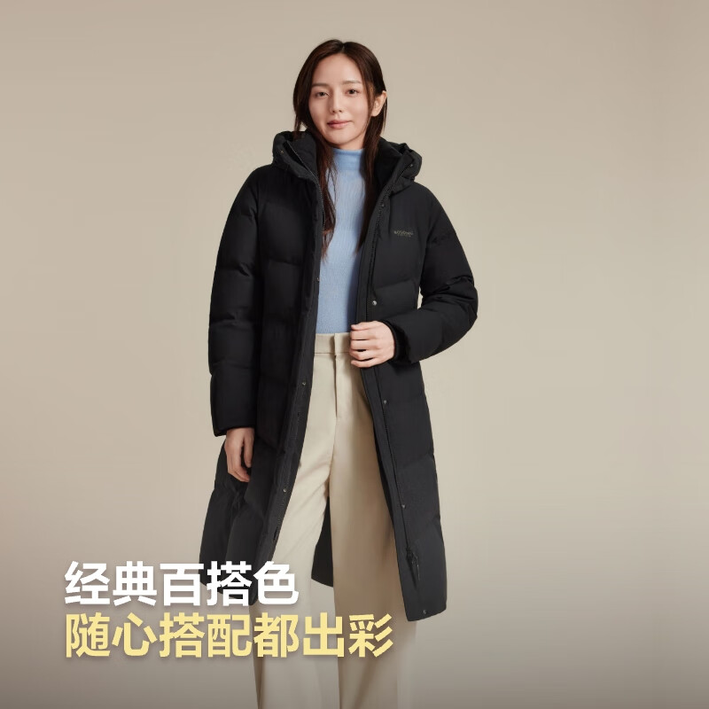 Bosideng 25 Years Down Jacket Women's Winter 90 Down Thick Hooded Loose Mid-Length Casual Versatile Warm Jacket