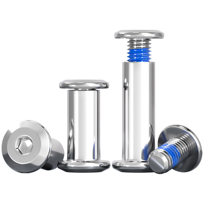 Tianzhuo Hardware 304 stainless steel dispensing locking screws furniture plywood nuts inner hexagonal anti-falling anti-loosening M3*5 rod diameter 4 10 sets