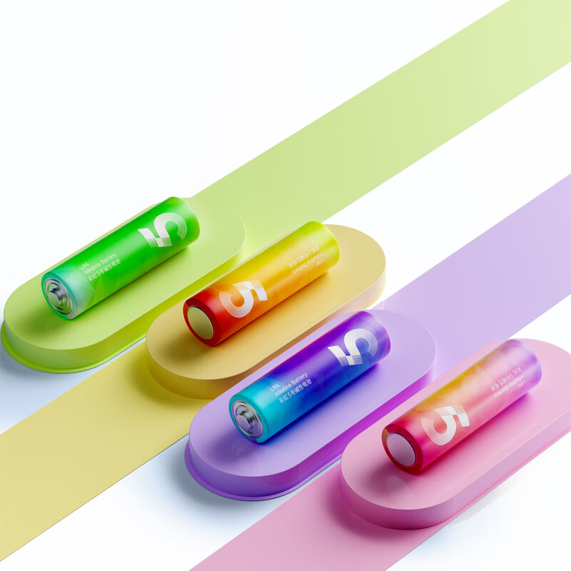 Made in Tokyo, No. 5 No. 7 batteries, 40-cell rainbow mixed pack, No. 5 No. 7 alkaline super performance, environmentally friendly, lead-free mercury, suitable for blood pressure monitors/fingerprint locks/remote controls/children's toys