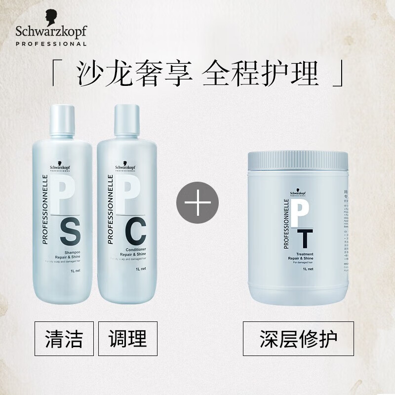 Schwarzkopf Professional Exclusive Repair Hair Mask 1000ml repairs dryness, improves frizz, smoothes and shines, protein conditioner repairs hair