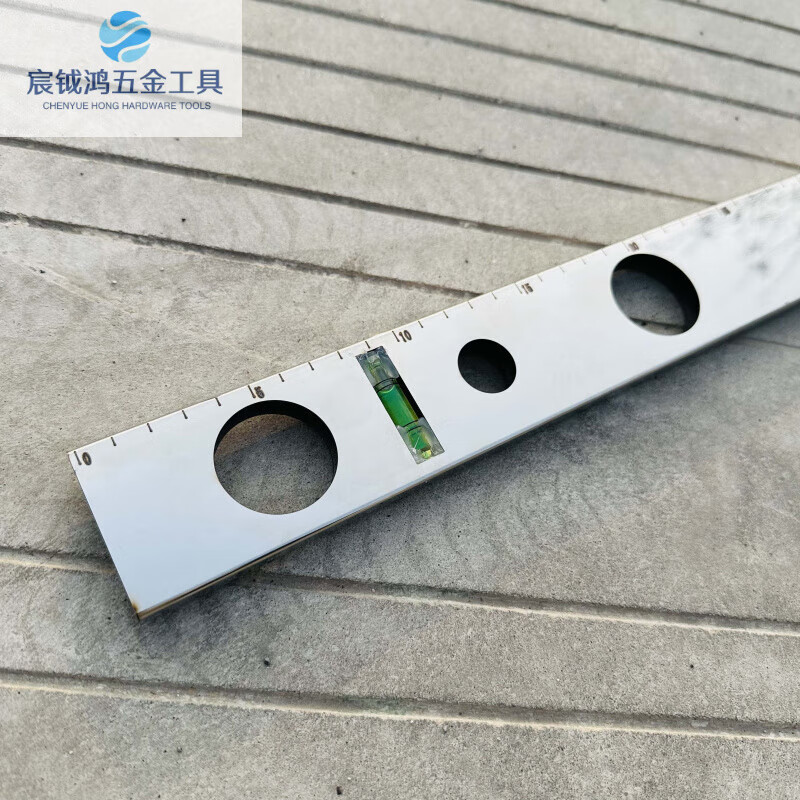FHJQB industrial level ruler household balance instrument stainless steel anti-fall measurement level multi-function ruler electrician upgrade 73cm level ruler (with scale) thickened without