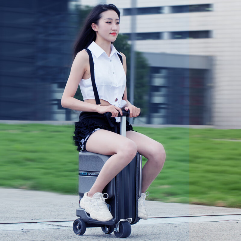 Airwheel Airwheel electric suitcase can ride, smart trolley case, travel boarding case, 20-inch suitcase, can sit