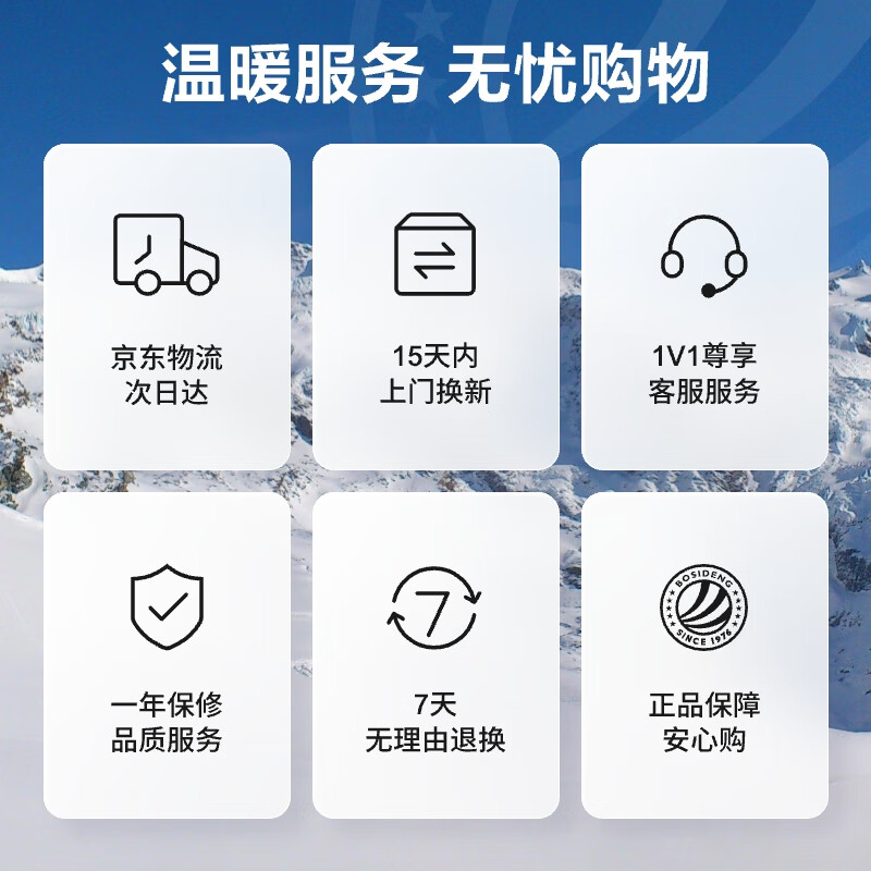 Bosideng 25-year winter down jacket for men and women, same style, slim, short, casual, thickened, removable hooded jacket