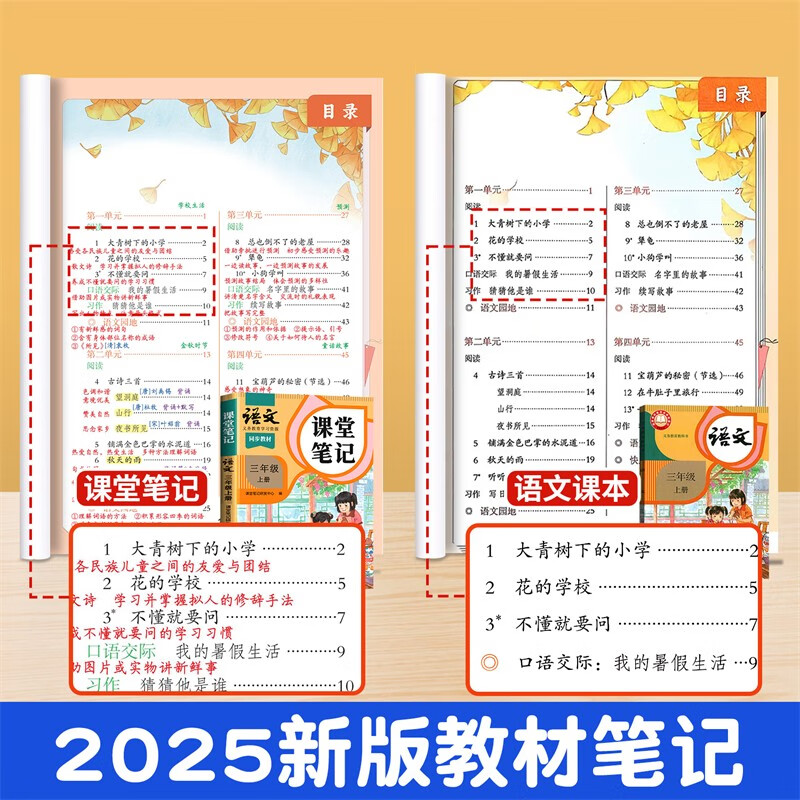 2025 Dou Banjiang Class Notes for the third grade, Volume 1, Chinese Humanities Education Edition, Huanggang Xueba Notes Textbook, complete explanation of the synchronous textbook for the third grade of elementary school, pre-class preview and post-class review guidance book