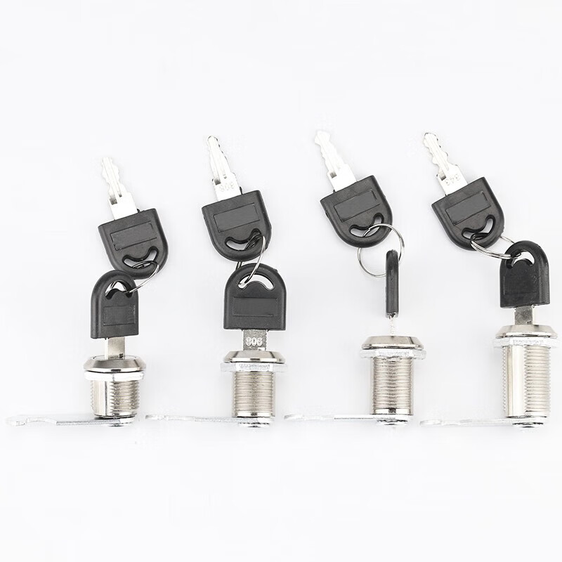 Hesdig HY-391 locker lock, drawer lock, metal file cabinet lock, mailbox turn tongue lock, electric box cabinet door lock, furniture locker lock core, 16mm single opening type (10 pieces), Beijing warehouse flash delivery