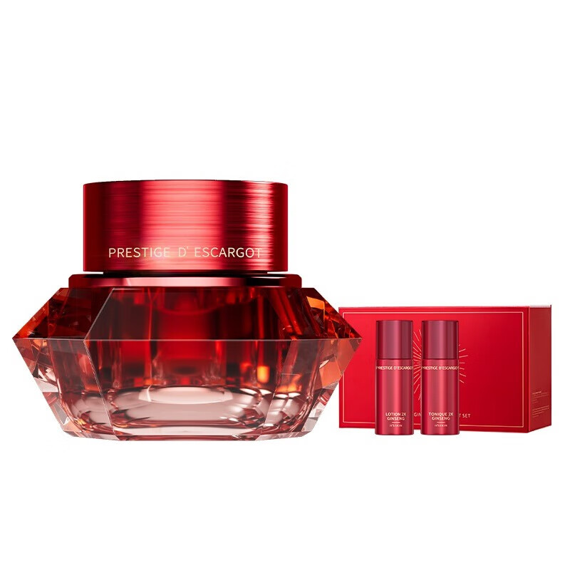 It's skin 2X red ginseng and snail moisturizing cream set 60ml anti-wrinkle and lightening fine lines imported from Korea set New Year's gift