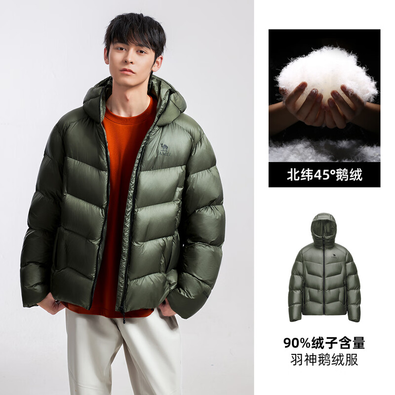 Camel Yushen Women's Goose Down Jacket Winter New Men's and Women's Same Style Jacket Warm Thickened Bread Jacket
