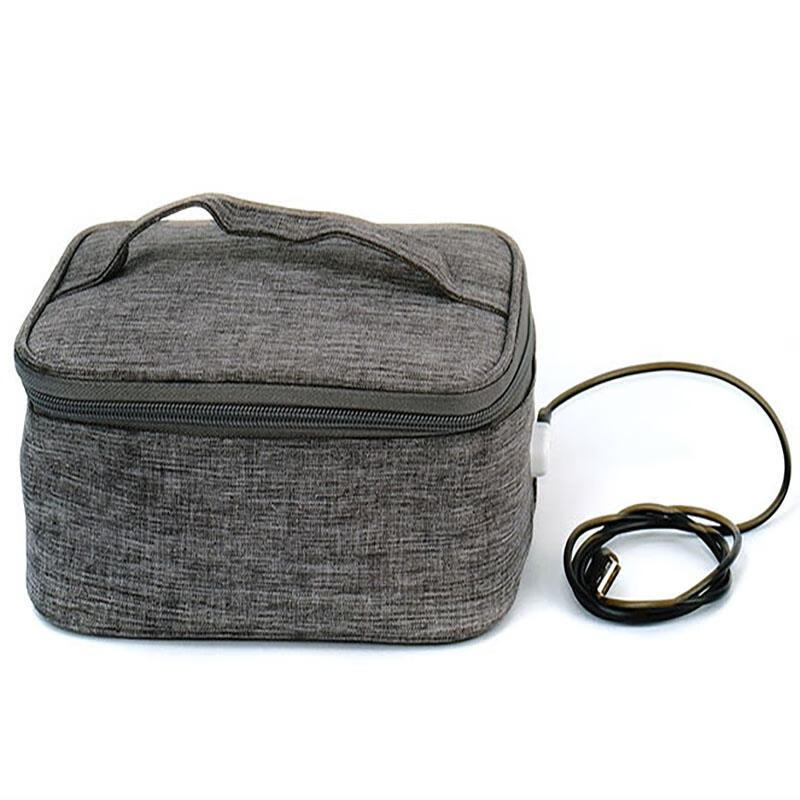 Car insulated box usb heated lunch box charging portable lunch insulated bag student office worker lunch artifact 21*16*8cm small bag + USB power cord