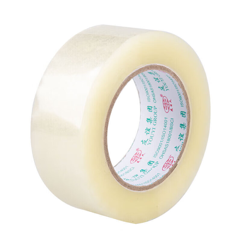 Yourijiu transparent tape sealing express logistics packaging sealing large roll high-viscosity strong wholesale wide adhesive tape width 4.5cm * length 100y * 6 rolls