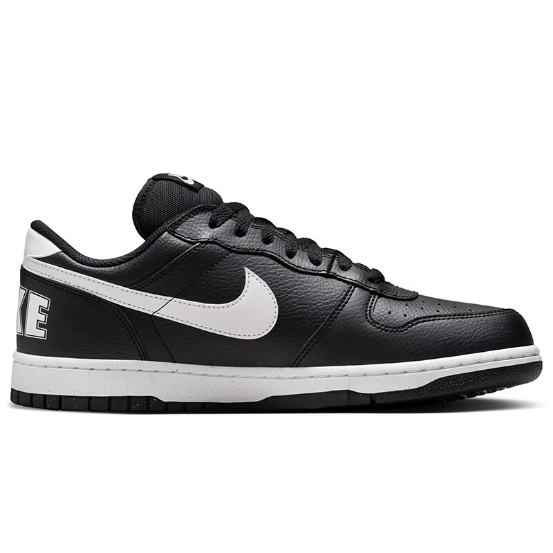 NIKE NIKE Men's Casual Shoes BIG NIKE LOW Sports Shoes 355152-016 Black and White 40