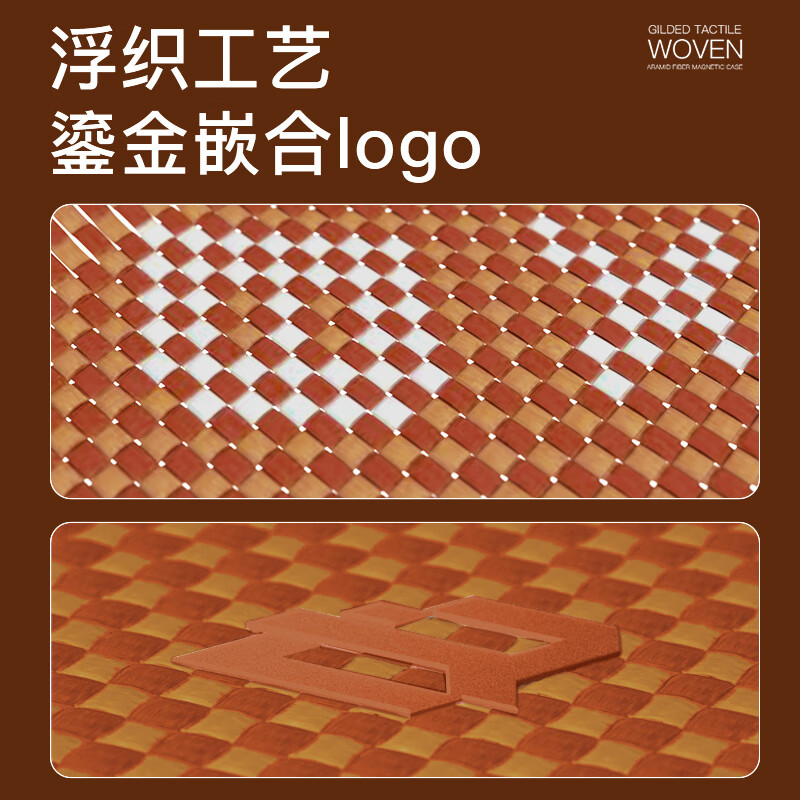 Mr. Blue Monkey Suitable for Apple 17Promax mobile phone case iPhone17Pro protective shell Kevlar magnetic gilt password thin aramid fiber anti-fall and wear-resistant mobile phone protective cover Apple 17Promax orange