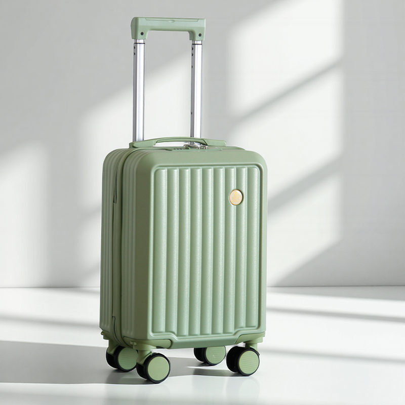 Check-in free 20*30*40 spring and autumn air travel suitcase trolley case small size 13 inches 14 inches 16 inches avocado green multi-functional upgrade model-A08 volume 20 30 40cm low-cost airline boarding case