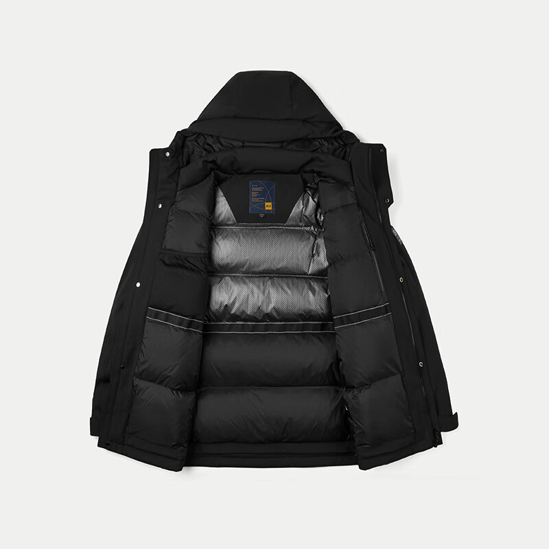 HLA Hai Lan Home Down Jacket Men's 25 Hooded Far Infrared Antistatic Graphene Lined Jacket Men's Winter