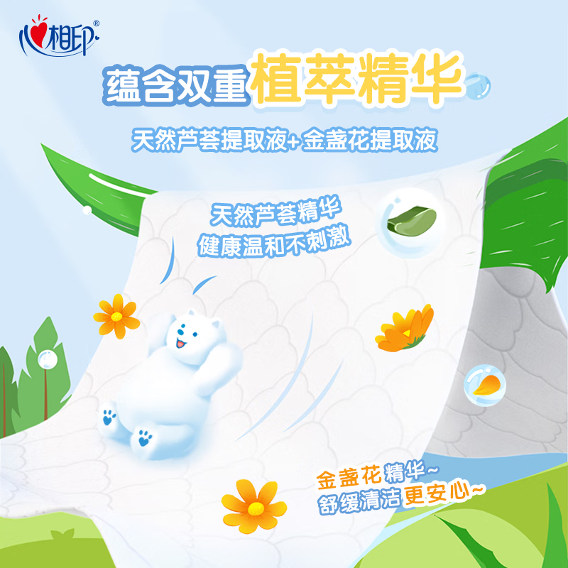 Xinxiangyin Super Mini Wet Toilet Paper 7 pieces