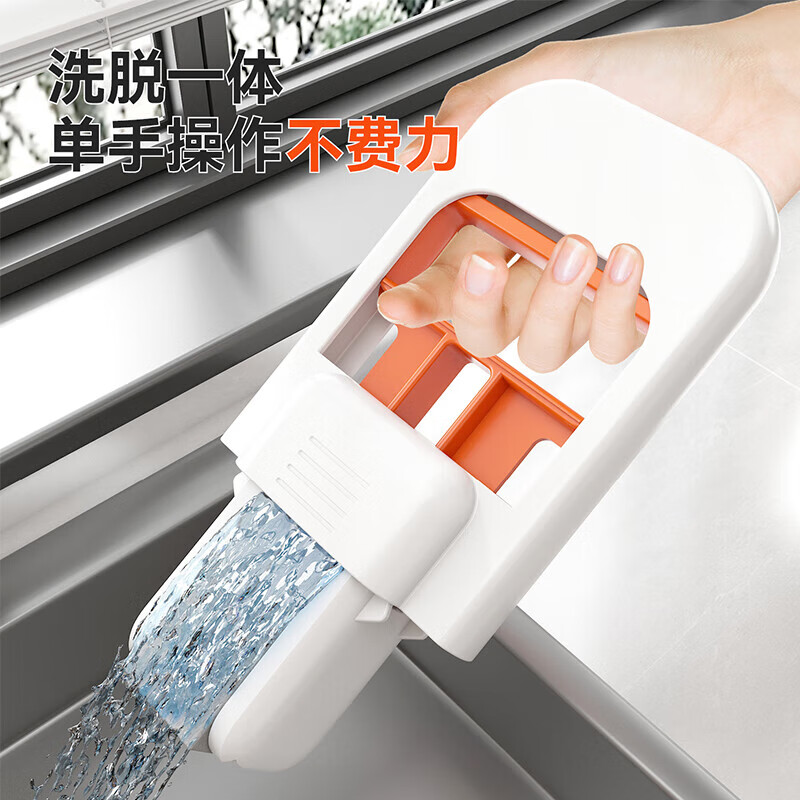 Karsla Folding Mini Mop Hands-Free Desktop Lazy Sponge Mop Household Water-Absorbing Stains Remover Mop Folding Mini Mop