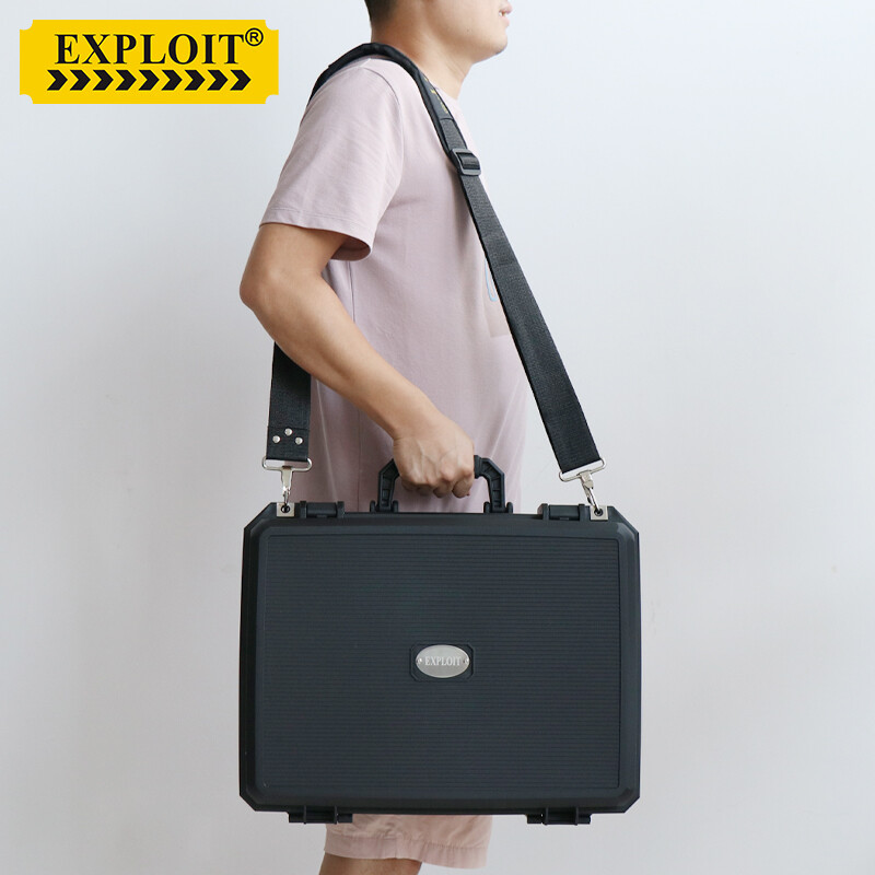 EXPLOIT waterproof instrument box equipment safety protection box industrial grade thickened waterproof tool box suitcase inner size 450*330*135