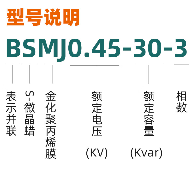TENGEN Tianzheng Electric BSMJ0.45-30-3 self-healing low voltage parallel capacitor 450V30KVA BSMJ0.4-25-3