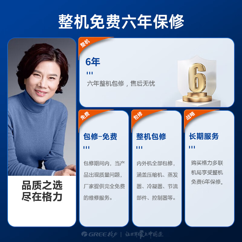 GREE central air conditioner Lingzhi PRO series multi-split GMV-EH7WL/B 7 HP one to six