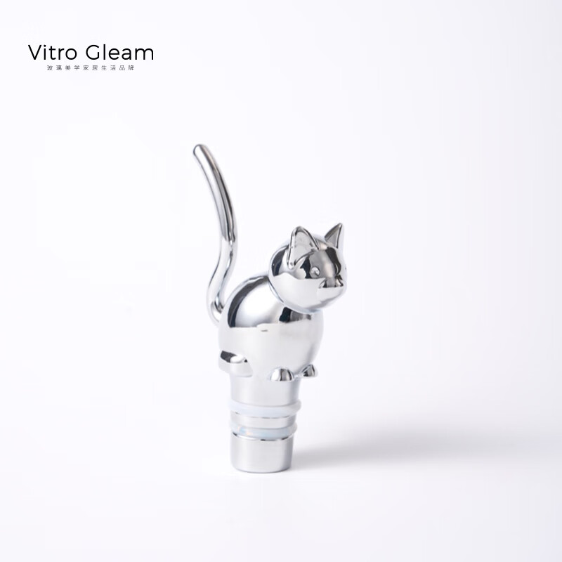 VITRO GLEAM metal red wine bottle stopper creative gift kitten and rabbit wine stopper sealing vacuum food grade silicone rabbit