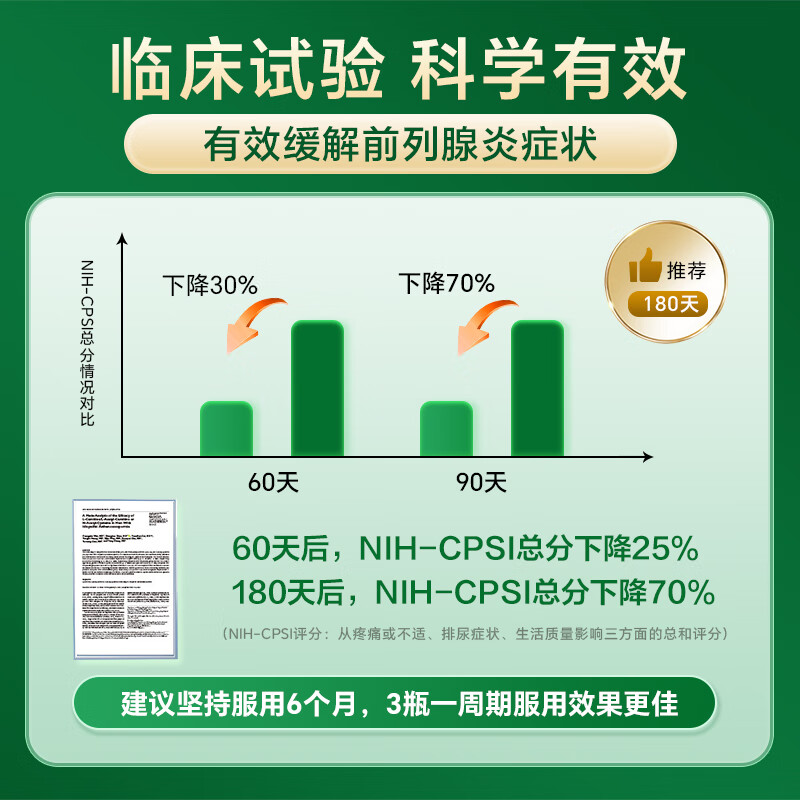 Liife lycopene capsules for men with prostatitis, hyperplasia, calcification, frequent urination, urgent urination, incomplete urination, top-notch special effects
