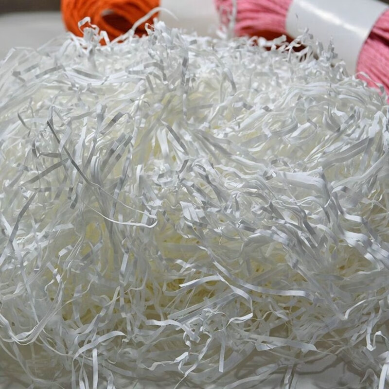 Mo Peng raffia filling paper 2 pounds shredded paper silk wedding candy box strips gift box packaging silk white 2 pounds