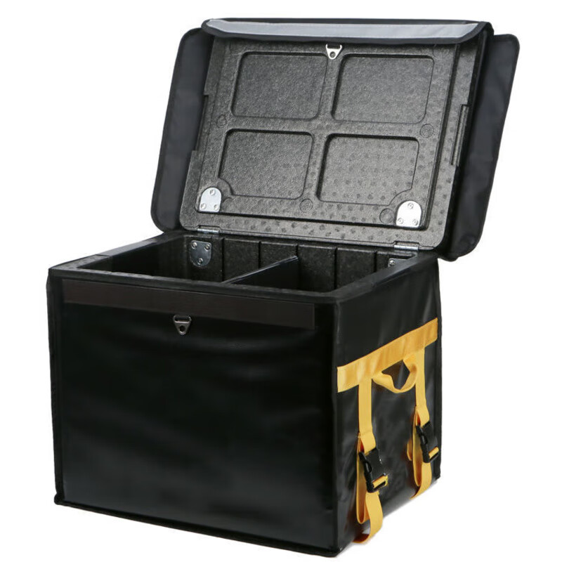 Meituan insulated box for non-takeout food delivery EPP thickened foam 18 liters/43 liters car-mounted thick outer skin black and yellow small size comes with partition/cup holder/shoulder strap