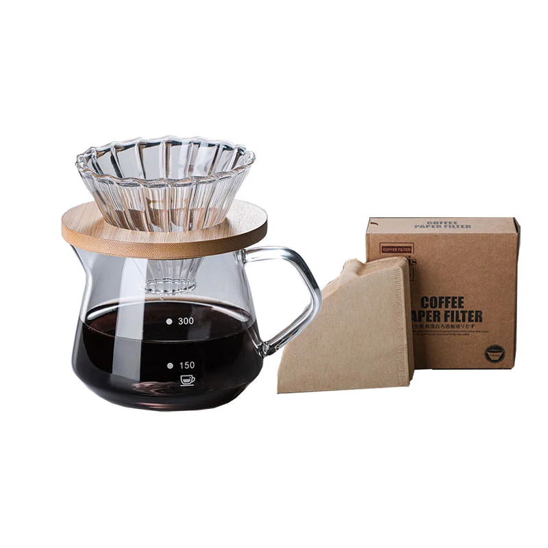 Beginner's Beginner's Beginner's Home Coffee Filter Cup Sharing Pot Hand-Pourred Coffee Pot Set 3